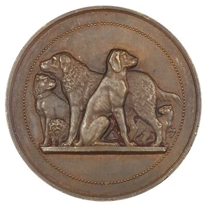 France médaille Encouragement à l'agriculture arrondissement de Gien n.d Bronze - Picture 1 of 3