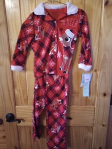 New Kids  Rudolph The Red Nose Reindeer PJs Size XS, Beautiful Winter ❄️ PJ's. - Picture 1 of 13