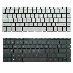 For HP 14-CD 14-CM 14-CK 14M-CD Laptop Replacement Keyboard Black/ Silver - Picture 1 of 5
