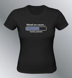 Personalisiertes T-Shirt Wecker läuft Frau Computer Humor Geek Wecker - Bild 1 von 10