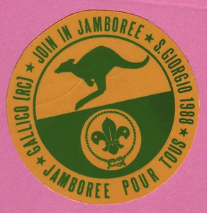 1987 World Scout Jamboree OFFICIAL JOIN IN JAMBOREE (JIJ) SCOUTS DECAL / STICKER - Picture 1 of 1