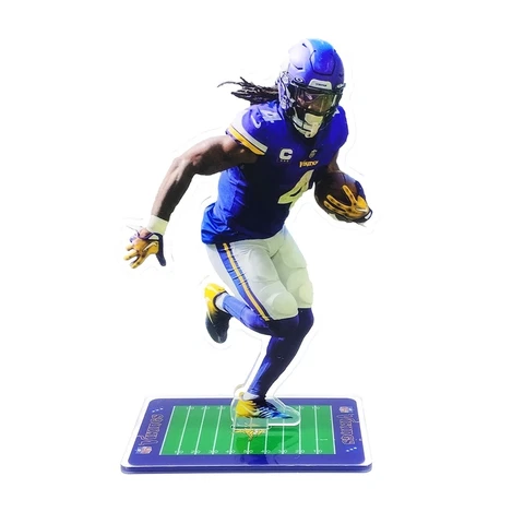 Dalvin Cook Figure - #4 of Minnesota Vikings Runs with Ball Figurine Ornament Cover