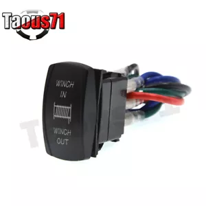 Winch In/Out Control Rocker Toggle Switch FIt JEEP Cherokee JK/TJ/CJ Off-road - Foto 1 di 3