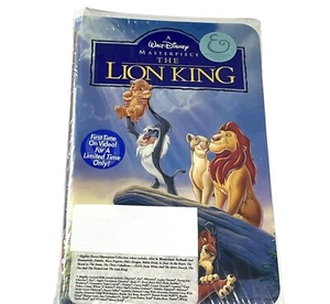 The Lion King VHS Walt Disney Masterpiece Collection Clamshell Case New Sealed - Picture 1 of 12