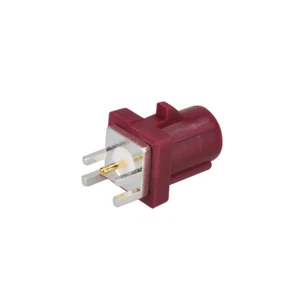 5pcs Fakra D Plug Maschio Fine Lancio PCB Montaggio Dritto Bordeaux per Viola Auto GSM - Foto 1 di 5