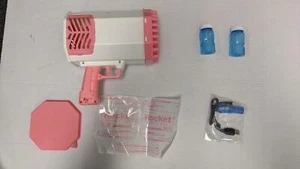 Pink Bubble Gun Machine- 69 Hole Bubble Machine Gun - Picture 1 of 11