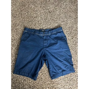 BOSS Hugo Boss Clyde Regular Fit Blue Chino Shorts Casual Size 34 - Picture 1 of 8