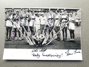 Olympiasieger 1960 Rudern (7x signiert) signed Foto 10x15 Autogramm - Picture 1 of 2