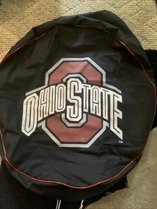 Ohio State Tire Cover w/ Buckeyes Logo - Black Vinyl - Picture 1 of 3