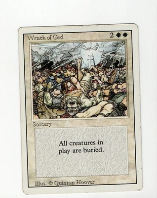 WOTC MtG Unlimited Wrath of God (R) Very Good- - Image 1 of 2