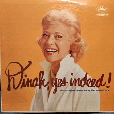 DINAH SHORE DINAH, YES INDEED Capitol Records T 1247 33 RPM Vinyl LP - Image 1 of 2