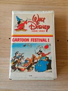 CARTOON FESTIVAL I - VHS WALT DISNEY NEON MICKEY COD 4009 *VERY RARE* - Picture 1 of 5