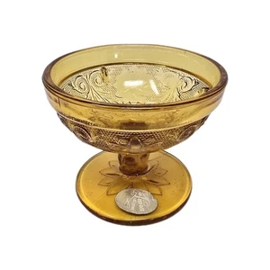 TIARA Sandwich Amber Collection Low Sherbet Glass - Picture 1 of 5