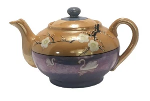 Takito Japan Lusterware Hand Painted Cherry Blossom Teapot - Picture 1 of 5