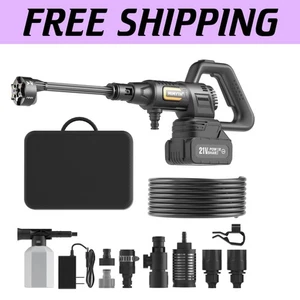1200 PSI Cordless Pressure Washer - Lightweight with 4.0Ah Battery & 6-in-1 N... - Picture 1 of 10