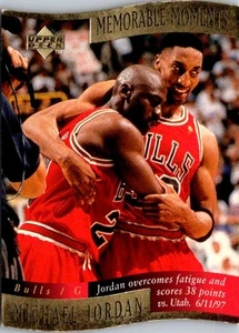 1997-98 Collector's Choice #1 Michael Jordan Memorable Moments - Picture 1 of 2