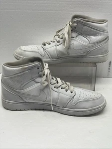 Scarpe Nike Air Jordan 1 Mid bianche 554724-109 uomo taglia 11 - Foto 1 di 6