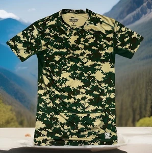 Nike Pro Combat Compression Dri Fit Shirt Herren XL Camouflage Camo Grün - Bild 1 von 3