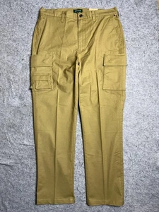Orvis 14 Pocket Cargo Pants Mens 36 Tan Utility Stretch Outdoor Hiking Work - Picture 1 of 13