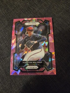 Hurston Waldrep 2024 Panini Prizm Pink Ice Prizm #102 Atlanta Braves - Picture 1 of 2