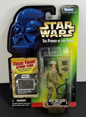 1997 Star Wars Endor Rebel Soldier POTF Freeze Frame Kenner Collection 1 figura Foto 1 de 4