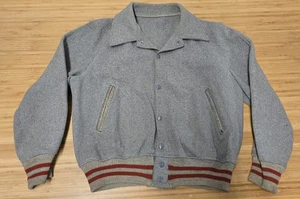 Vintage MIT Engineers Jacke Herren Large grau Wolle Letterman Varsity College - Bild 1 von 11