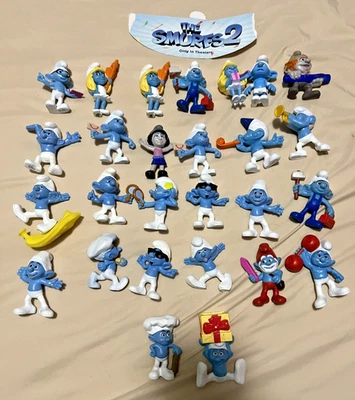 Estatuetas de Smurf Happy Meal do McDonald’s (2011 e 2013) - Imagem 1 de 4