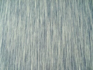 INDOOR/OUTDOOR DESIGNER WOVEN LINES NAVY CUSHION UPHOLSTERY FABRIC $16.99 BTY - Picture 1 of 7
