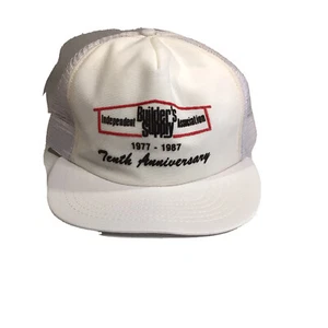 VTG. 1987 SNAPBACK TRUCKER CAP MADE IN USA Ind. Builder's Supply Assn. 10th Ann. - Picture 1 of 6