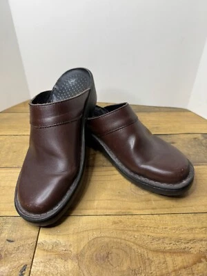 Josef Seibel Shoes Womens 37 Mule Clogs Heels Comfort Brown Leather Slip On US 6 - Image 1 of 4