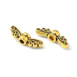 40 Engelsflügel Flügel Perlen Engel Metallperlen 14mm Spacer Schmuckteile F220 - Bild 1 von 3