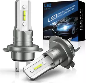 H7 CSP LED Headlight Fog light Fanless Replacement Bulbs Xenon White 6000K UK - Picture 1 of 6