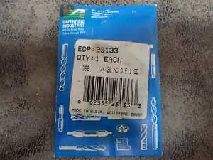 NEW Greenfield 23133 1/4"-20 Round Adjustable Die 1" O.D (BN271) - Picture 1 of 3