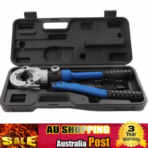 Hydraulic copper pipe crimper Plumbing stainless tube Crimping Tool W/Dies - Picture 1 of 24