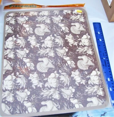 Autumn Toile Paper Placemats #866362, 12/pk, Thanksgiving placemats, Turkey - Image 1 of 3