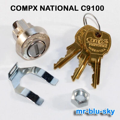 COMPX NATIONAL C9100, USPS 1172C Mail Box Lock w/ 3 Keys - Image 1 of 3