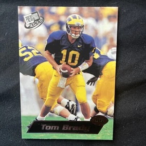 TOM BRADY 2000 PRESS PASS - ROOKIE CARD. LOOKS PRISTINE 🐐🐐🐐🔥🔥🔥🔥 - Picture 1 of 6