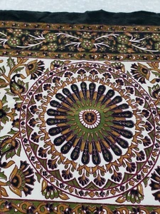 2 BENZ Handloom House Waist Lumbar Throw Pillow Cover Boho Mandala Black Green - Picture 1 of 12