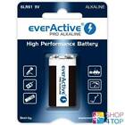 Everactive Pro Alcaline 6LR61 Haute Performance Batterie 9V E Bloc Exp 2025 Neuf