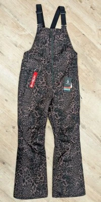 Pantalones de nieve Volcom Swift con babero - leopardo Foto 1 de 2
