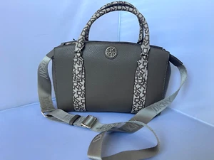 DKNY Bag Womens' Dela Satchel Logo Crossbody Purse - Dark Clay MSRP $228 - Picture 1 of 8