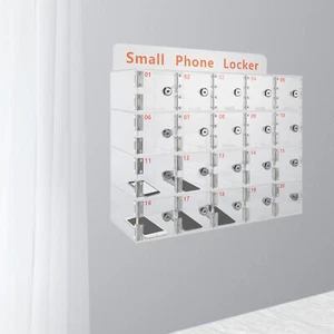 Caja de almacenamiento de teléfono celular con armario de 20 ranuras para empleados aula gimnasio - Imagen 1 de 12