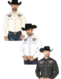 Men's El Señor de los Cielos Western Cowboy Shirt L/S 7 Embroidered Design - Picture 1 of 17