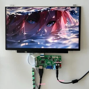 14" 1920X1080 Screens LED IPS panel with LCD Controller board KIT HDMI VGA DIY - Afbeelding 1 van 7