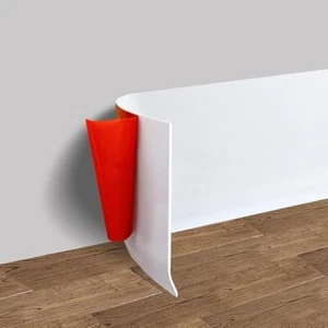 Vinyl Wand Sockel Fußleiste Zierleiste 6" flexibel selbstklebend Gummi - Bild 1 von 5