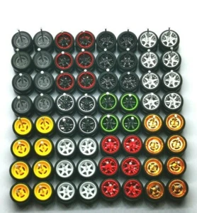 PROMO 6 Speichen + 4 Speichen Custom Gummireifen JDM 10MM 32 Sätze - Bild 1 von 11