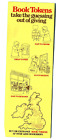 1974 Book Tokens Bookmark Bookshop Royal Mail Postbox Advertising Vintage YELLOW