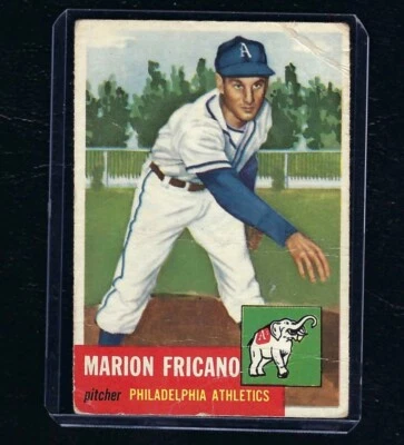 1953 Topps #199 Marion Fricano, Philadelphia Athletics, Good! - Image 1 of 2