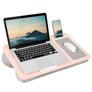 Blush Pink Home Office Schoß Schreibtisch mit Mauspad und Telefonfach tragbares Design - Bild 1 von 5