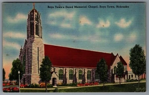 Postkarte Jungen Städte Dowd Memorial Chapel Nebraska - Bild 1 von 2